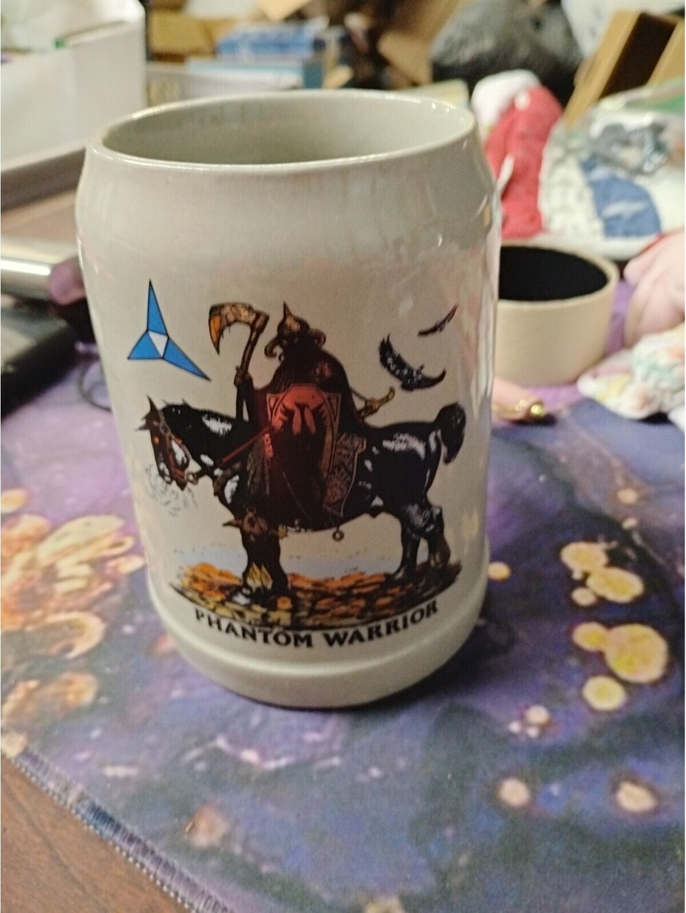 FRANK FRAZETTA Death Dealer Beer Stein 1973 Ceramic Barware Fantasy Art Warrior